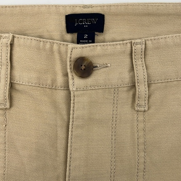 J. Crew Factory Cotton Camp Pant in Tan Size 2 NWT - Picture 8 of 12
